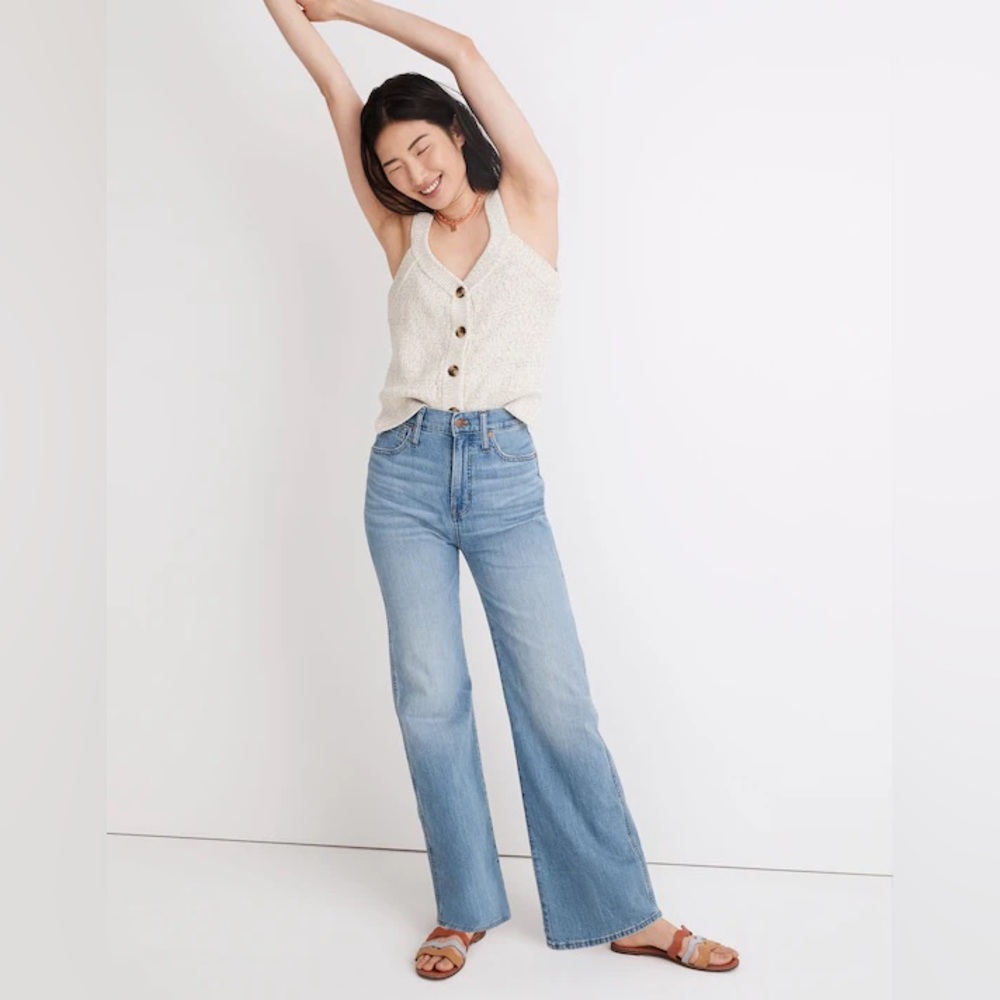 ✨MADEWELL✨11" High-Rise Flare Jeans in Conwell Wash